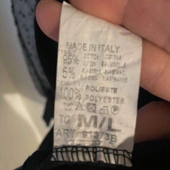 PrettyLittleThing Ribbed Bodysuit with Mesh Polka Dot Poof Sleeve M/L - Picture 4 of 5